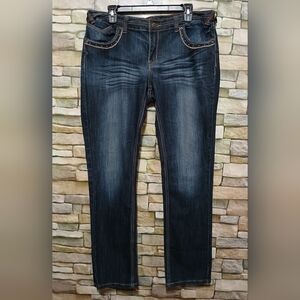 Twenty One Black Regular‎ Low Rise Skinny Jeans Size 15/16 Normcore